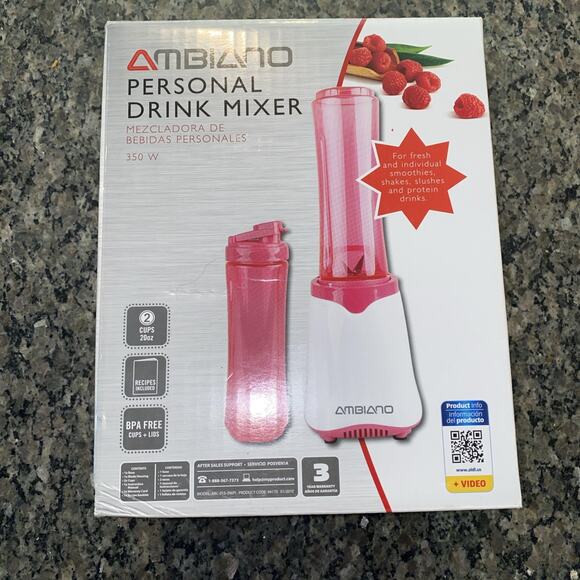 Ambiano Personal Drink Mixer Smoothies Shakes Slushies Protein Drinks Brand New - Picture 1 of 7